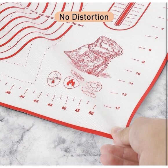 Silicone Pastry Baking Mat Dough - 16X24Inch Large Non Stick Slip Cookie Bread - Picture 7 of 9